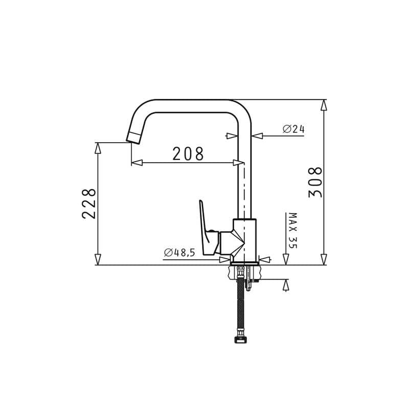 Segisti Pyramis Daniele kroom - Image 2