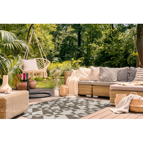 Vaip SIZAL FLOORLUX 20489 TRIANGLES beež / mutipruun - Image 7