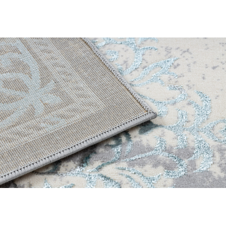 Vaip CORE W7161 helesinine / kreemjas / hall, kahetasandiline fliis - Image 8