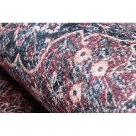 Vaip ANDRE 2288 punane / hall, libisemiskindel, pestav - Image 11