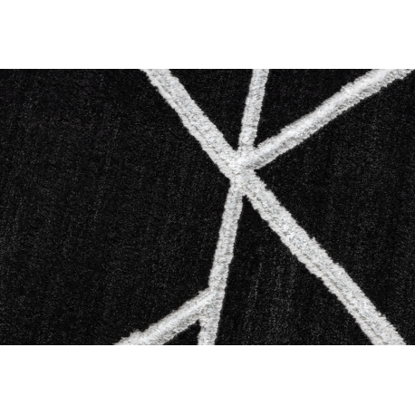 Vaip EMERALD 7543 Geomeetriline, must / hõbe - Image 13