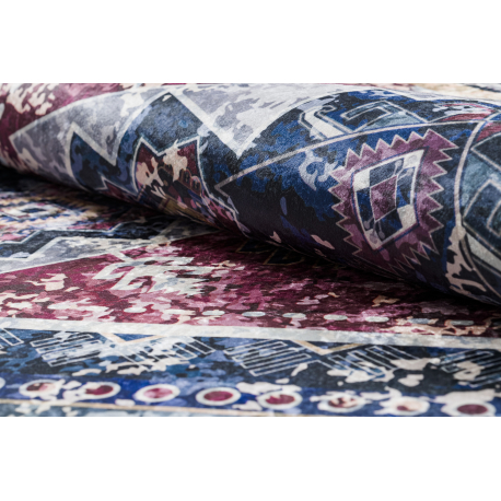 Vaip ANDRE 1136 punane / sinine, libisemiskindel, pestav - Image 10