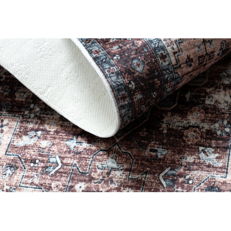 Vaip ANDRE 1826 pruun / sinine, libisemiskindel, pestav - Image 4