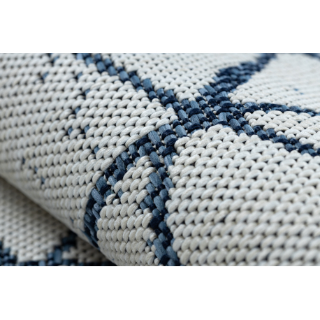 Vaip COLOR 47278306 SISAL Jooned, kolmnurgad, beež / sinine - Image 5