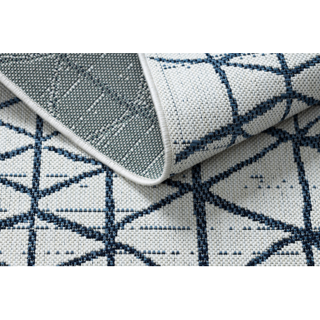 Vaip COLOR 47278306 SISAL Jooned, kolmnurgad, beež / sinine - Image 4