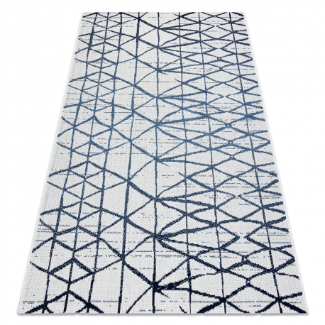 Vaip COLOR 47278306 SISAL Jooned, kolmnurgad, beež / sinine