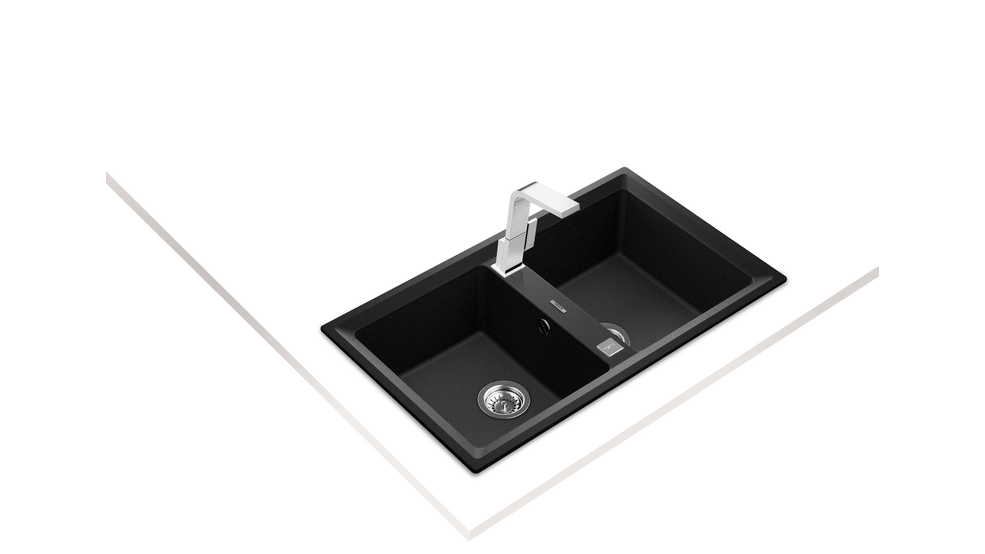 Valamu Teka Stone 90B TG must graniit - Image 2