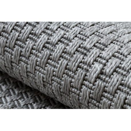 Carpet, runner TIMO 6272 SISAL outdoor light grey - Image 5