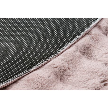 Vaip BUBBLE 45 Kunstlik jänesenahk 3D, roosa, ring - Image 3