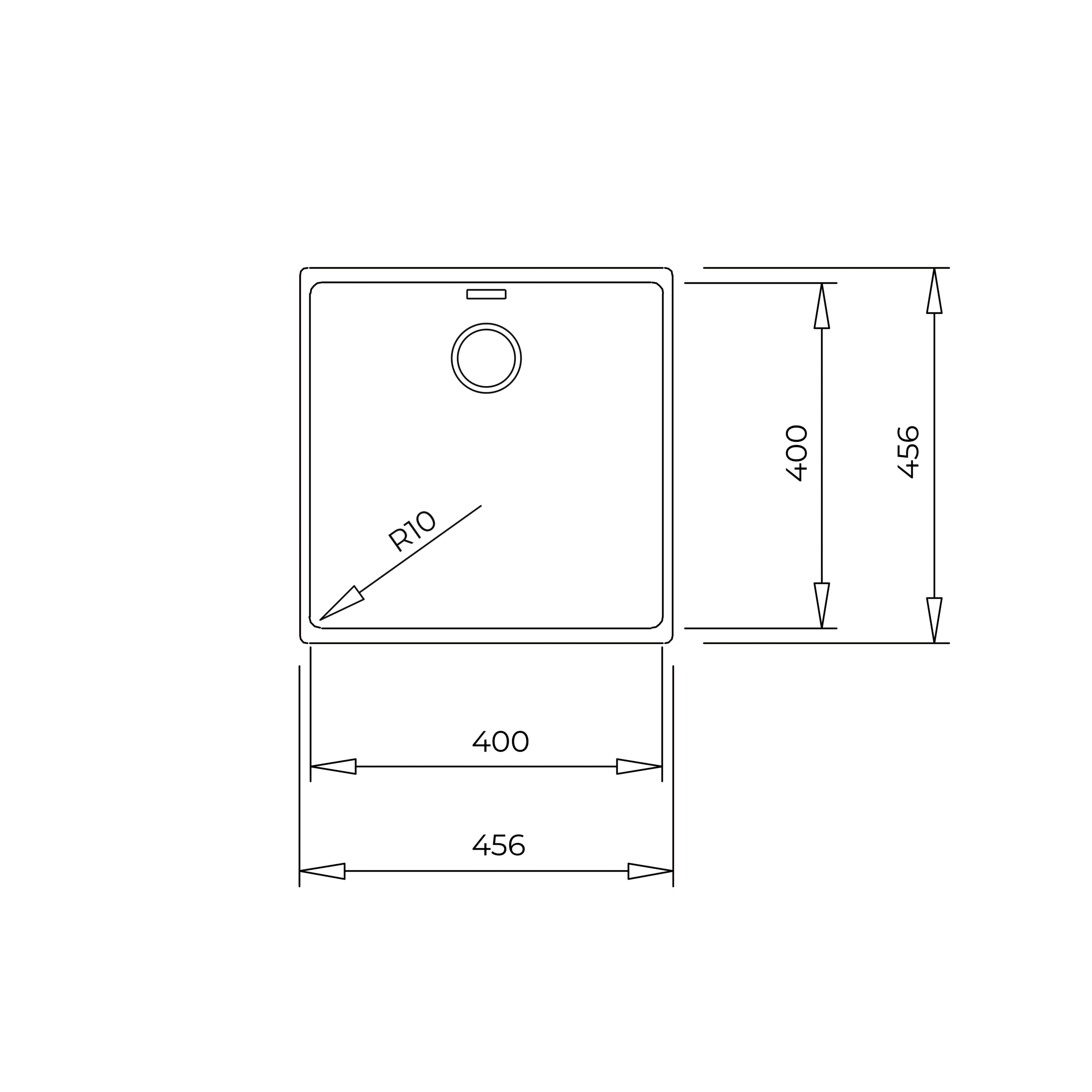 Valamu Teka Radea R10 40.40 M-TG must graniit - Image 5
