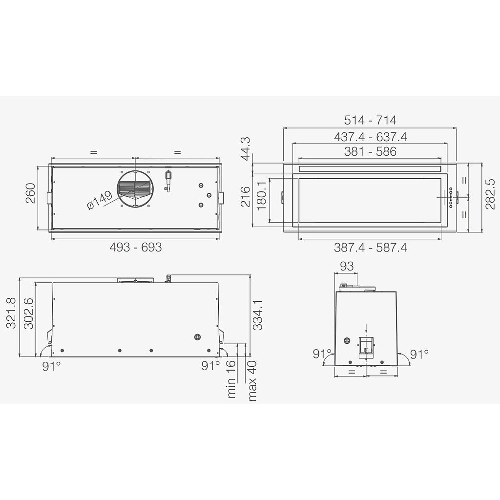Integreeritav õhupuhasti ELICA ENTER IX/A/52 - Image 3